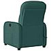 Poltrona Massaggiante Reclinabile Verde Scuro in Tessuto - Foto miniatura 5