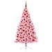 Albero di Natale artificiale con luci integrate Rosa 180 cm PVC - Foto miniatura 3