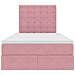 Letto con contenitore e materasso Rosa 120 x 200 cm Velluto - Foto miniatura 7