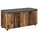 Panca per ingresso con cuscino Legno vecchio 100 x 38 x 46 cm - Foto miniatura 1