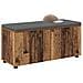 Panca per ingresso con cuscino Legno vecchio 100 x 38 x 46 cm - Foto miniatura 3