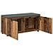 Panca per ingresso con cuscino Legno vecchio 100 x 38 x 46 cm - Foto miniatura 5