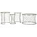 Set Di Tavolini Vkh571-argento-metallo-70x70x45 Cm - Foto miniatura 1