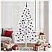 Albero di Natale Artificiale con Rami Pieghevoli Bianco 210 cm - Foto miniatura 2