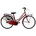 Bici Da Donna Linea Olanda Bicicletta City Bike Ol26 Senza Cambio 1v Completa Di Accessori Con Luci A Led - 46 Rosso - Foto miniatura 1