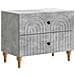 Armadio da Notte con cassetto Grigio Cemento 62 x 34,5 x 48 cm - Foto miniatura 1