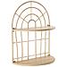 Mensola Doppia Arch In Ferro E Rattan — 34,5x18x45,5 Cm - Foto miniatura 1