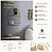 Mensola Doppia Arch In Ferro E Rattan — 34,5x18x45,5 Cm - Foto miniatura 8