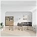 Cancello per cani pieghevole con supporti 6 pcs Rovere Sonoma - Foto miniatura 2