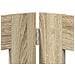 Cancello per cani pieghevole con supporti 6 pcs Rovere Sonoma - Foto miniatura 4