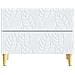 Comodino Bianco 62 x 34,5 x 48 cm Legno ingegnerizzato - Foto miniatura 3