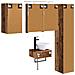 Set di mobili per il bagno 5 pcs Legno antico - Foto miniatura 7