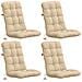 Cuscini per Sedia Alta in 4 Pezzi VIANEN 4 pcs 100% Poliestere - Foto miniatura 1