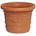 Vaso per piante colore impruneta ciotola in resina cm D 40xH 30 - Foto miniatura 6