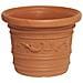 Vaso per piante colore impruneta ciotola in resina cm D 40xH 30 - Foto miniatura 4