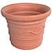 Vaso per piante colore impruneta ciotola in resina cm D 40xH 30 - Foto miniatura 1