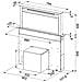 Cappa Integrata al Piano di Lavoro FDW 908 IB XS 88 cm Colore Cristallo Nero e Inox - Foto miniatura 4