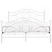 Letto Matrimoniale Design Moderno In Metallo Bianco 180x200cm Lyra - Foto miniatura 15