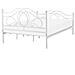 Letto Matrimoniale Design Moderno In Metallo Bianco 180x200cm Lyra - Foto miniatura 18