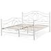 Letto Matrimoniale Design Moderno In Metallo Bianco 180x200cm Lyra - Foto miniatura 10