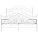 Letto Matrimoniale Design Moderno In Metallo Bianco 180x200cm Lyra - Foto miniatura 12