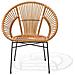 Sedia In Rattan Beige Sarita - Foto miniatura 4