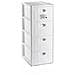Cassettiera 4 Cassetti Slim Elegance Bianco - Foto miniatura 1