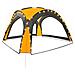 Tenda Per Feste Con Led E 4 Pareti 3,6x3,6x2,3 M Gialla - Foto miniatura 2