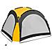 Tenda Per Feste Con Led E 4 Pareti 3,6x3,6x2,3 M Gialla - Foto miniatura 5