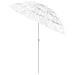 Ombrellone da Spiaggia Hawaii Bianco 180 cm - Foto miniatura 4
