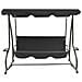 Panchina A Dondolo Da Giardino Con Baldacchino Antracite - Foto miniatura 2