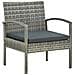 Set Divani Da Giardino 4 Pz Con Cuscini In Polyrattan Grigio - Foto miniatura 6