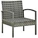 Set Divani Da Giardino 4 Pz Con Cuscini In Polyrattan Grigio - Foto miniatura 7