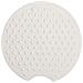 Tappetino da Bagno Antiscivolo Rotondo 55 cm Bianco - Foto miniatura 1