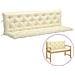 Cuscini Panca Giardino 2pz Bianco Crema 200x50x7 Tessuto Oxford - Foto miniatura 1