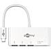 62097 USB C 3x USB 3.0, microSD, SD Bianco cavo di interfaccia e adattatore - Foto miniatura 1