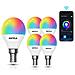 Lampadina Smart Led Wifi Rgb + Cw G45 E14 4,5w Funziona Con Alexa E Google - Foto miniatura 1