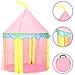 Tenda Da Gioco Per Bambini Rosa Con 250 Palline 100x100x127 Cm - Foto miniatura 3