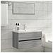 Mobile Sottolavabo Grigio Sonoma 80x38,5x45cm Legno Multistrato - Foto miniatura 3