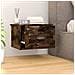 Comodini A Parete 2 Pz Rovere Fumo 41,5x36x28 Cm - Foto miniatura 3