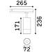 Proiettore Cilindrico Eos Alluminio-plastiche Bianco Led 25w 3000k 1-10v - Foto miniatura 2