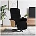 Poltrona Reclinabile Con Poggiapiedi Nera In Tessuto - Foto miniatura 1