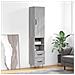 Credenza Grigio Sonoma 34,5x34x180 Cm In Legno Multistrato - Foto miniatura 1