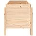 Fioriera Rialzata Da Giardino 101x50x57 Cm Legno Massello Pino - Foto miniatura 3