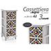 Trade Shop - Cassettiera 3 Cassetti Comodino Cucina Bagno Camera Letto Legno 62x26x32cm 829390 - Foto miniatura 1