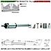 Motore Elettromeccanico Stelo Retrattile Corsa 400 Mm 220 V Per Cancello Battente Anta 2,5 Metri Spinta 250 Kg Sblocco - Foto miniatura 1