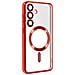 Cover Magsafe Per Samsung S24 In Silicone Bordo Cromato - Foto miniatura 3
