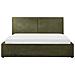 Letto Matrimoniale Bouclé Verde Scuro Con Contenitore 180 X 200 Cm Moissac - Foto miniatura 3