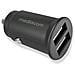 Md-a160 Md Car Charger Caricabatterie Da Auto 2 Uscite Usb 12 W 2.4a 5v Nero - Foto miniatura 1