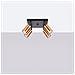 Lampada Da Soffitto Winx 4 Nero /coop Sl. 1378 - Moderno Lampade Da Soffitto Nero /rame 19x25x25 Cm - Foto miniatura 3